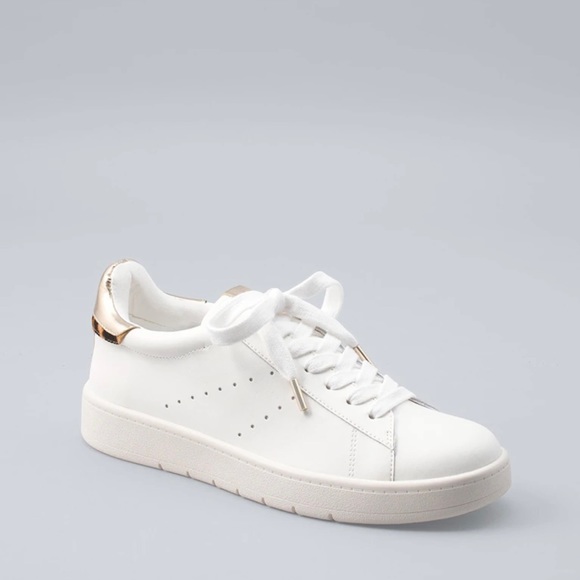 WHBM Kicks Animal- Trim Sneakers Ecru Sz 6 NWTs - Picture 2 of 13